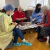 Volunteers in a nursing home